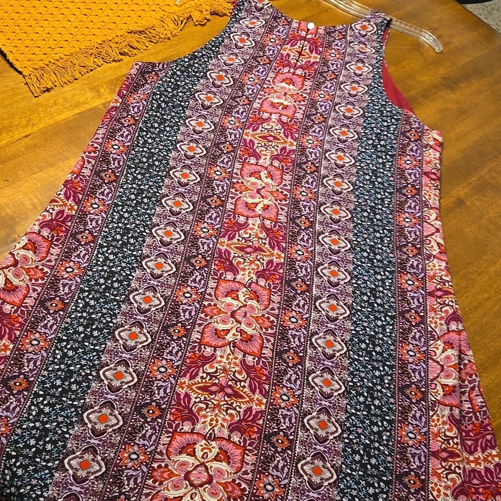 Allison Joy Red and Multicolor Dress From Papillon. 2 Dresses For 1 Price! - Picture 6 of 8